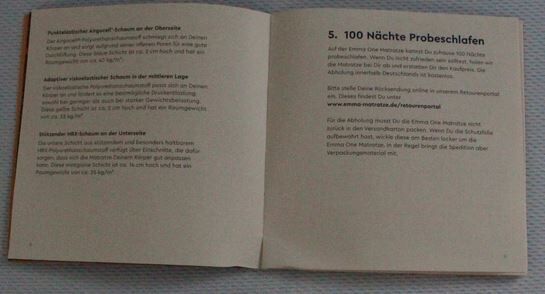 emma one probeliegen